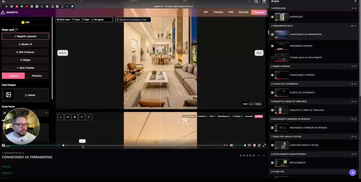 Aula do Imob Labs IA mostrando o uso de ferramentas de Inteligência Artificial